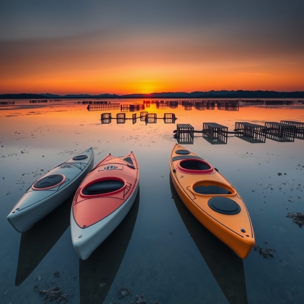 Sunset paddle & oyster landing
